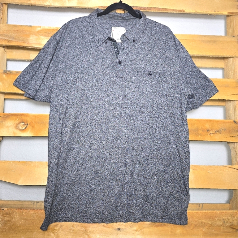 NWT Men's Gray Polo Shirt Size:2X